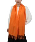 (image for) Cashmere Feel Solid Scarf Orange
