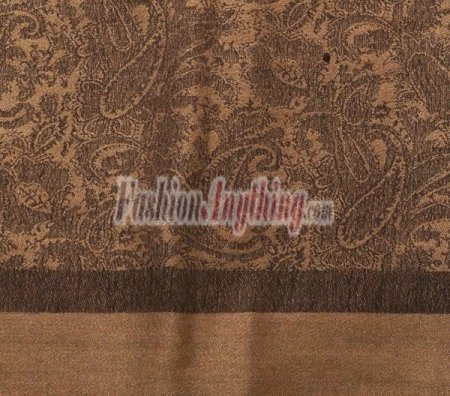 (image for) Paisley Jacquard Pashmina Light Brown