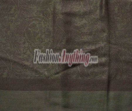 (image for) Paisley Jacquard Pashmina Dark Olive