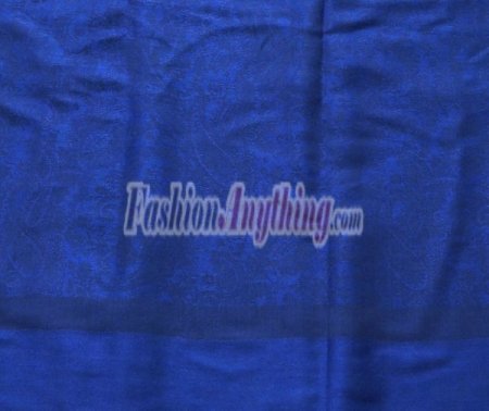 (image for) Paisley Jacquard Pashmina Royal Blue