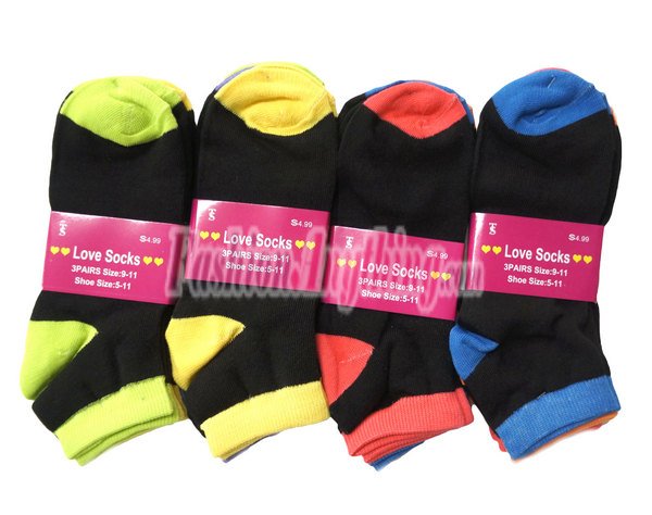 (image for) Women Socks Dozen (12 Pairs) - Assorted Color