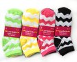(image for) Women Zigzag Print Socks Dozen (12 Pairs) - Assorted Color