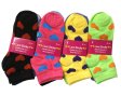 (image for) Women Heart Print Socks Dozen (12 Pairs) - Assorted Color