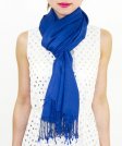 (image for) Lightweight Pashmina Wrap Blue