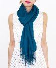 (image for) Lightweight Pashmina Wrap Steel Blue