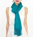 (image for) Lightweight Pashmina Wrap Dark turquoise