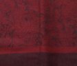 (image for) Paisley Jacquard Pashmina Black/ Burgundy