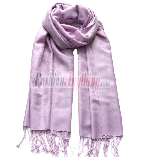 (image for) Paisley Jacquard Pashmina Light Lavender