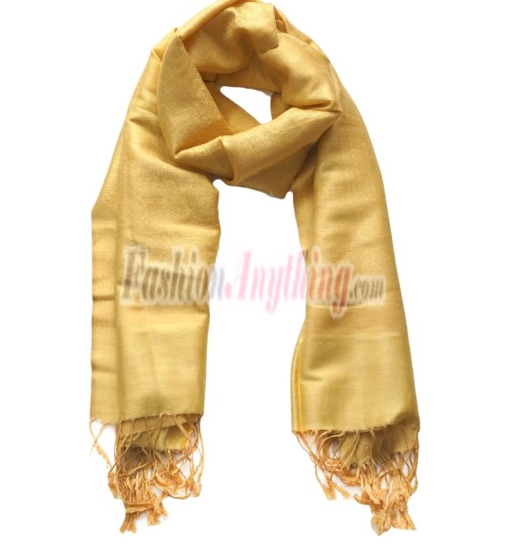 (image for) Paisley Jacquard Pashmina Yellow