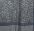 (image for) Paisley Jacquard Pashmina Medium Grey w/ Light Grey