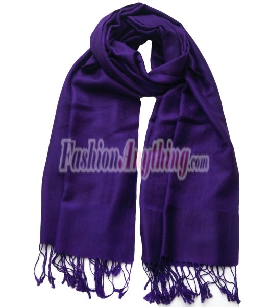 (image for) Paisley Jacquard Pashmina Ink Purple