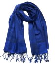 (image for) Paisley Jacquard Pashmina Royal Blue