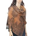 (image for) Paisley & border Shawls Bronze