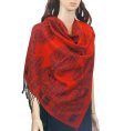 (image for) Paisley & border Shawls Red