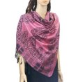 (image for) Paisley & border Shawls Pink