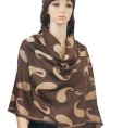 (image for) Pure Paisley Pashmina Wrap Coffee