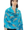 (image for) Pure Paisley Pashmina Wrap Teal