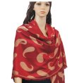 (image for) Pure Paisley Pashmina Wrap Red