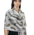 (image for) Pure Paisley Pashmina Wrap White