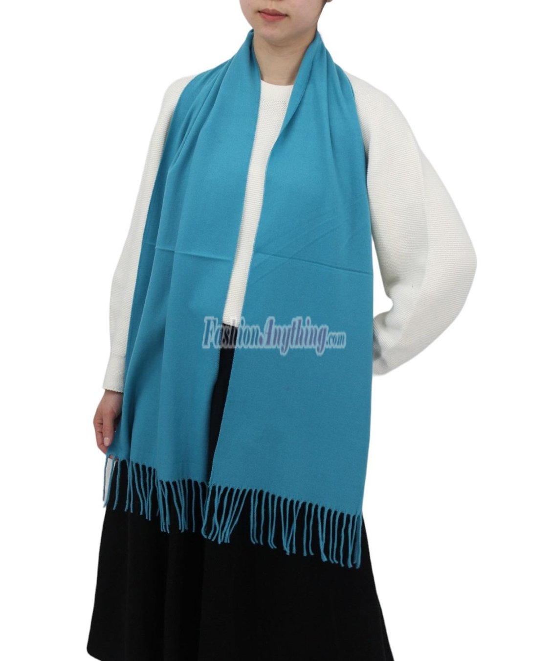 (image for) Cashmere Feel Solid Scarf Teal