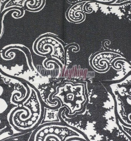 (image for) Lavish Pattern Print Scarf S0080 Black