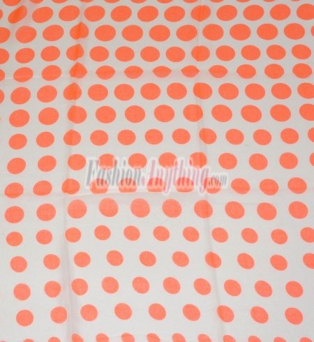 (image for) Lavish Dot Print Scarf S0118 Orange