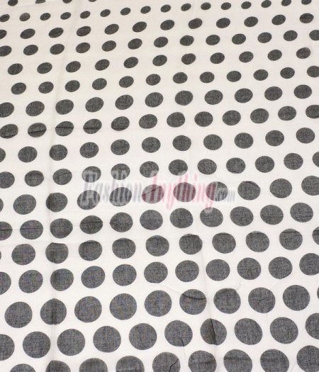 (image for) Lavish Dot Print Scarf S0118 Black