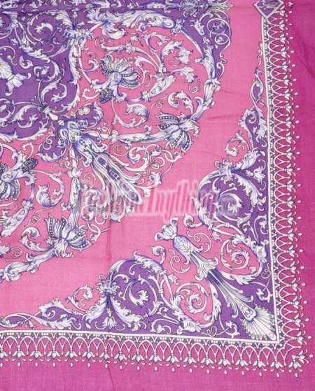 (image for) Lavish Wool Blend Print Wrap S0143 Pink