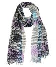 (image for) Lavish Floral Print Shawl Grey