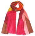 (image for) Lavish Strip Print Scarf S0018 Pink