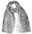 (image for) Lavish Animal Print Shawl Grey