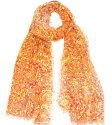 (image for) Lavish Animal Print Scarf Orange