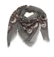 (image for) Lavish Square Print Scarf Grey