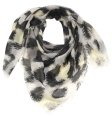 (image for) Lavish Square Print Scarf S0050 Yellow Black