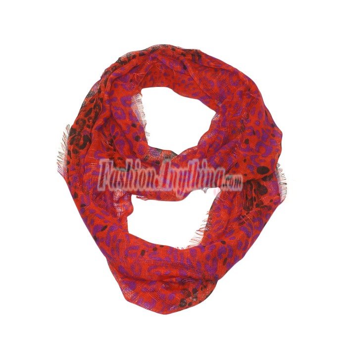 (image for) Lavish Infinity Print Scarf S0052 Red