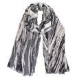 (image for) Lavish Pattern Print Scarf S0076 Black