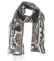 (image for) Lavish Pattern Print Scarf S0080 Brown