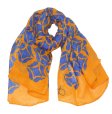 (image for) Lavish Pattern Print Scarf S0112 Blue