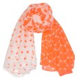 (image for) Lavish Dot Print Scarf S0118 Orange