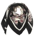 (image for) Lavish Wool Blend Print Wrap S0141 Black