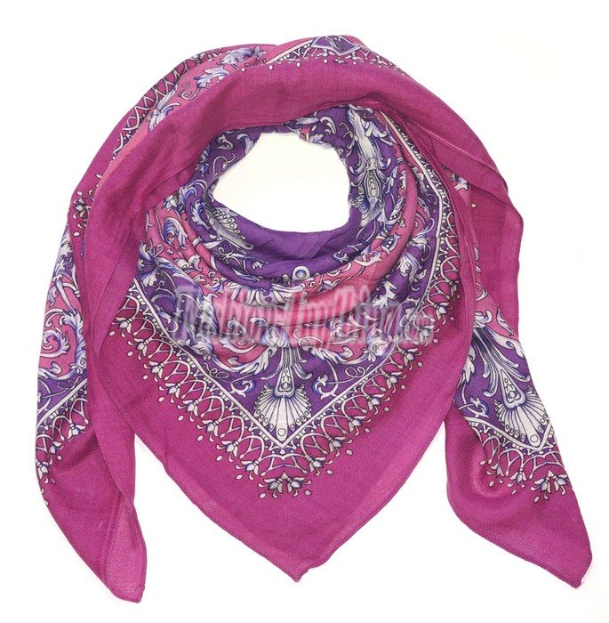 (image for) Lavish Wool Blend Print Wrap S0143 Pink