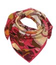 (image for) Lavish Wool Blend Print Scarf S0146 Hot Pink