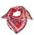 (image for) Lavish Wool Blend Print Scarf S0148 Red