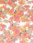(image for) Lavish Floral Print Scarf S0149 Orange