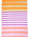 (image for) Lavish Strip Print Scarf S0150 Purple