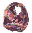 (image for) Lavish Infinity Print Scarf S0153 Wine