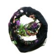 (image for) Lavish Print Scarf S0157 Black