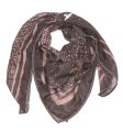 (image for) Lavish Square Print Scarf S0164 Coffee