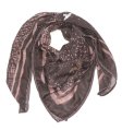 (image for) Lavish Square Print Scarf S0164 Coffee