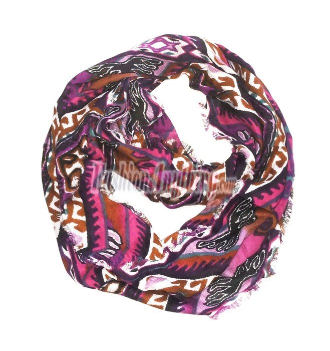 (image for) Lavish Infinity Print Scarf S0172 Pink